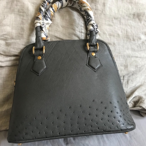 Ostrich leather bag - Picture 2 of 8